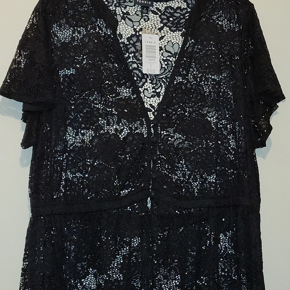 Torrid Black See-Through Dress size 2 (2x-18/20) - Picture 1 of 4